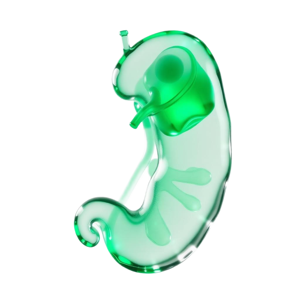 3D crystal Diabetes anatomy icon