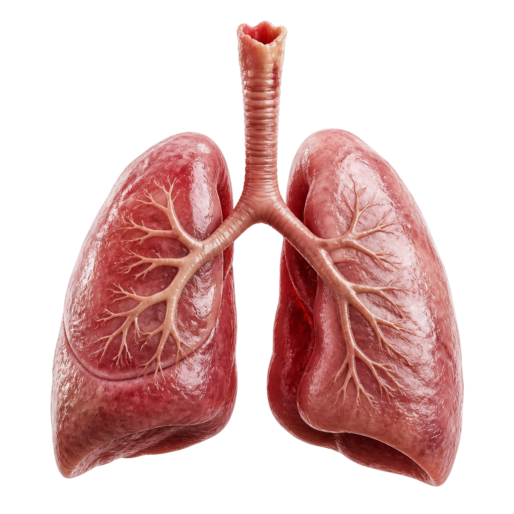 3D crystal Asthma & Lungs anatomy icon