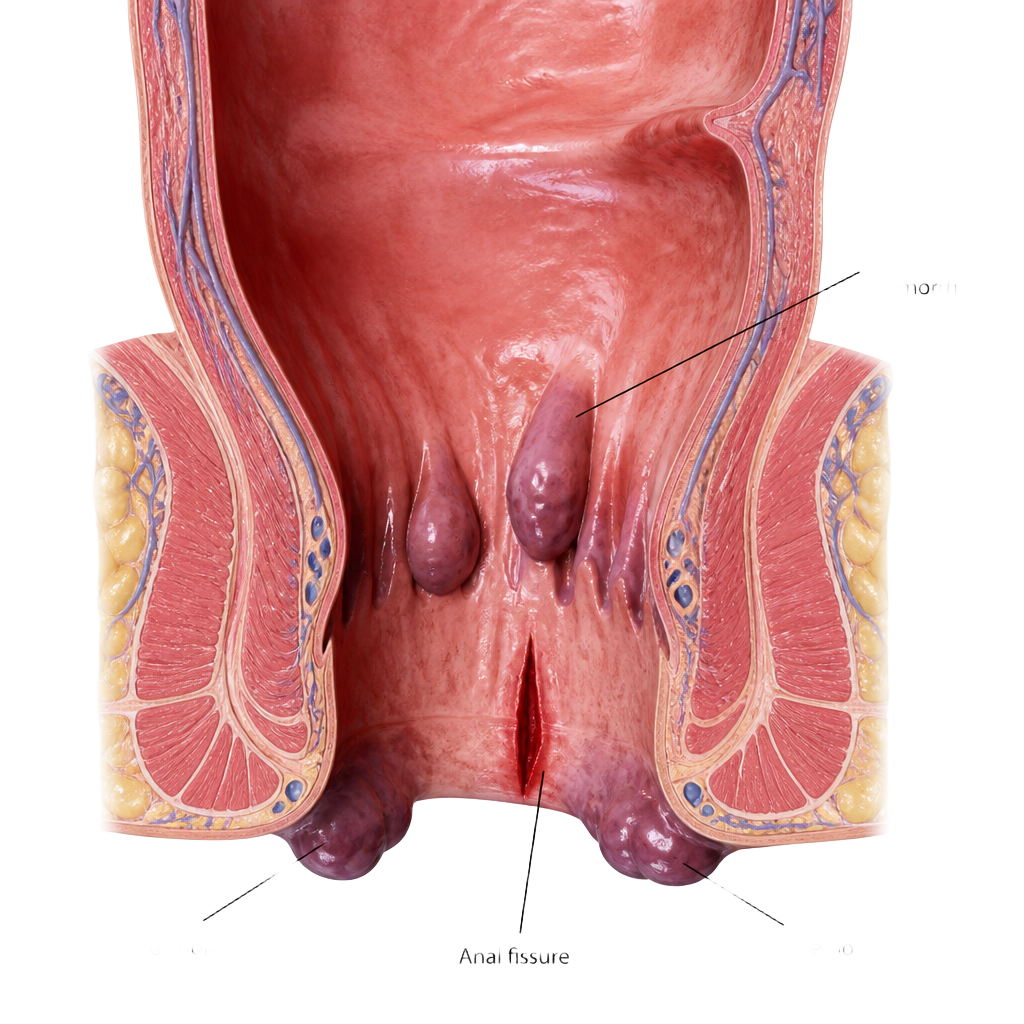 3D crystal Piles & Fissure anatomy icon