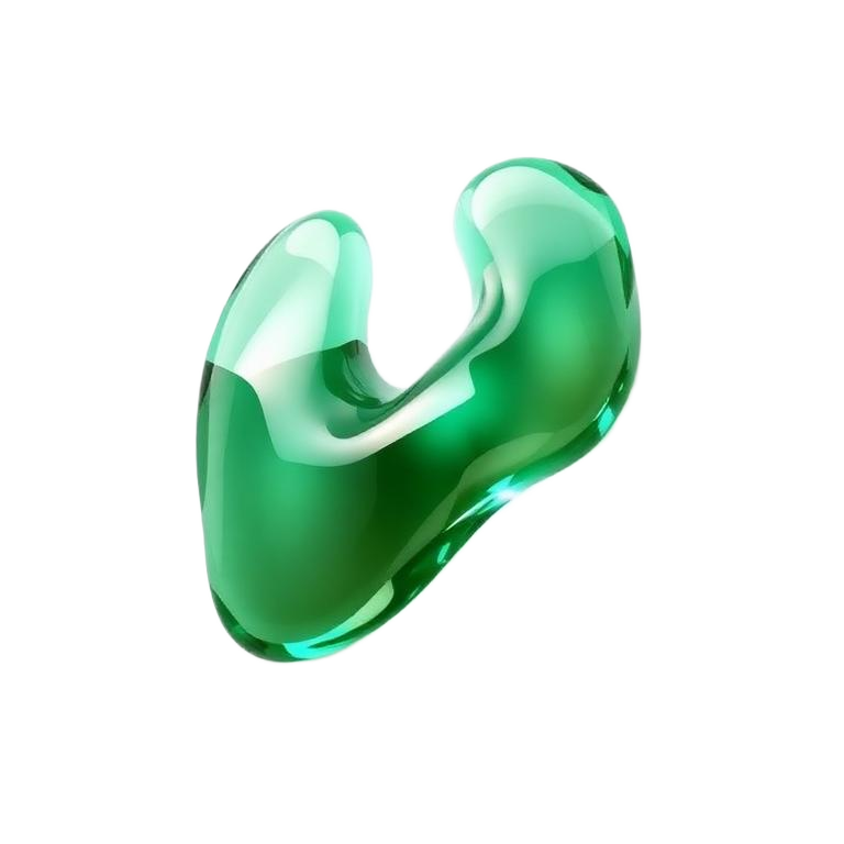 3D crystal Thyroid anatomy icon